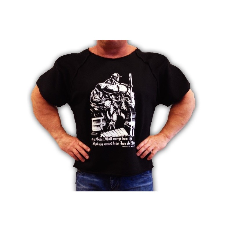 Camiseta Hombre de Hierro Negra. - SportGim